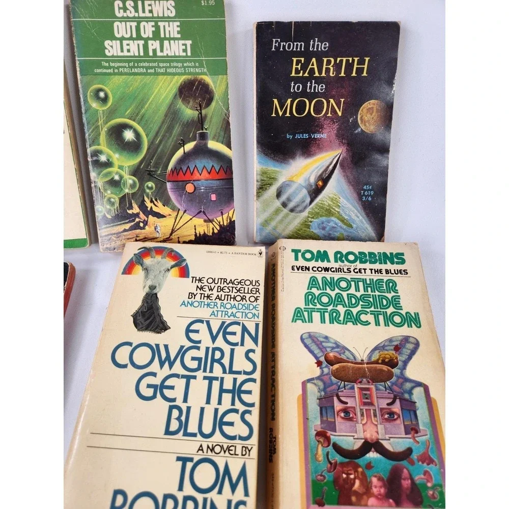 SciFi & Classics Paperback Books Various Authors Lot of 14 1984 Verne C.S. Lewis